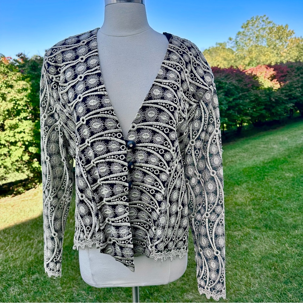 Dani-An USA Vintage Black & Gold Jacket